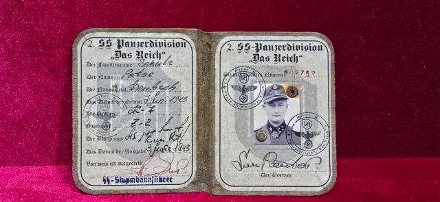 Pasaporte Tercer Reich SS