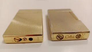 Lote 3 accendini dorati vintage accendino
