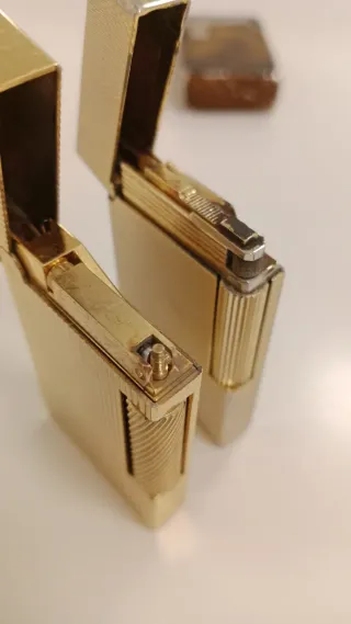 Lote 3 accendini dorati vintage accendino