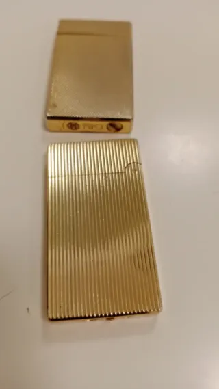 Lote 3 accendini dorati vintage accendino