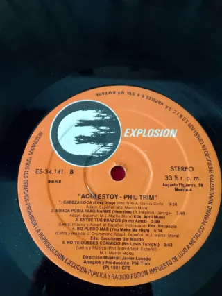 Vinilo Phil Trim - Aqui Estoy! Lp