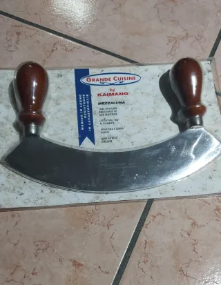 Mezzaluna Kaimano in acciaio inox