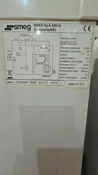 Nevera SMEG FD240AP