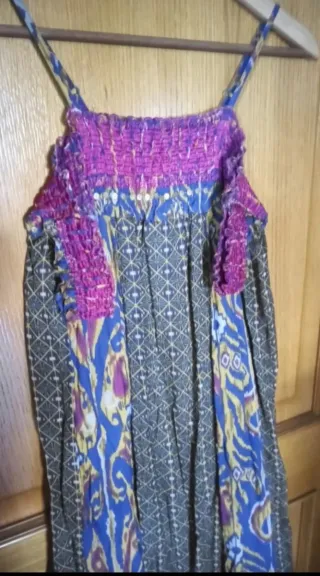 Vestido juvenil Pepe Jeans azul y morado