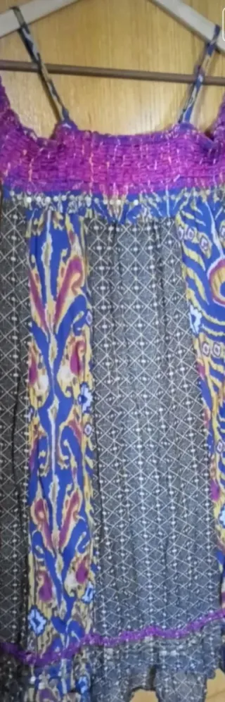 Vestido juvenil Pepe Jeans azul y morado