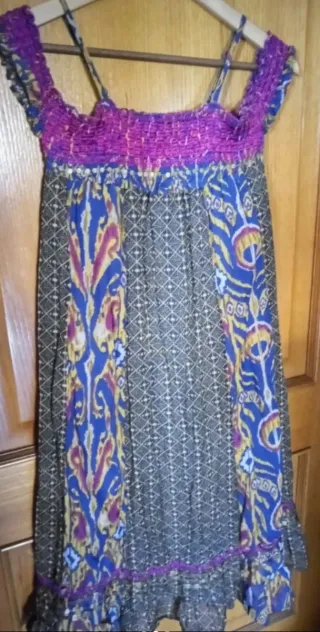 Vestido juvenil Pepe Jeans azul y morado