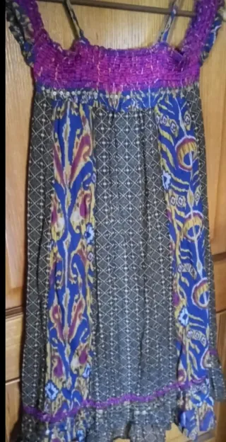 Vestido juvenil Pepe Jeans azul y morado