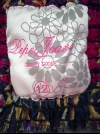 Vestido juvenil Pepe Jeans azul y morado