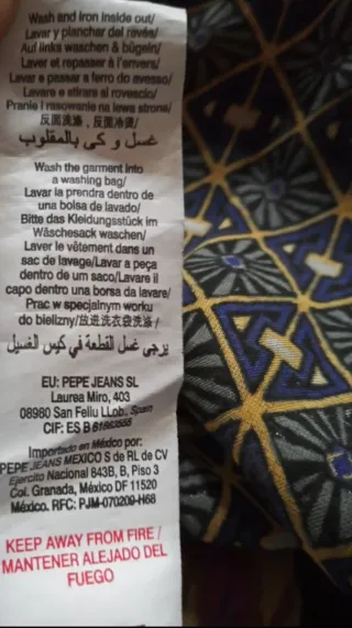 Vestido juvenil Pepe Jeans azul y morado