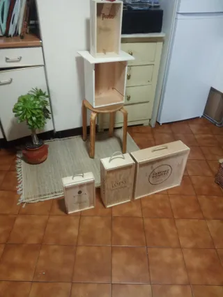 Cajas de vino de madera