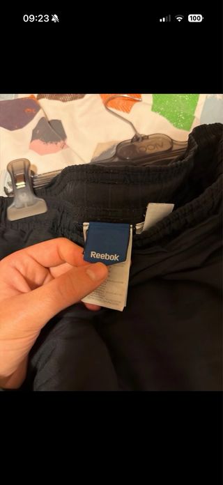 Pantaloni tuta Reebok neri