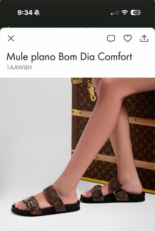 Sandalias Louis Vuitton Bom Dia Comfort