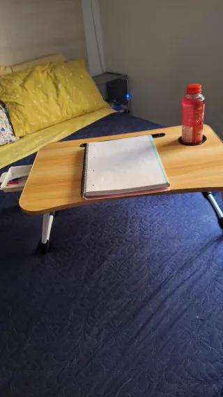 Bandeja para cama madera y plástico