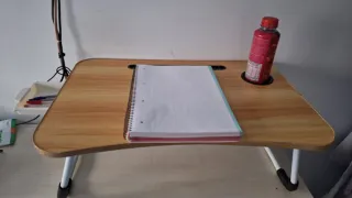 Bandeja para cama madera y plástico