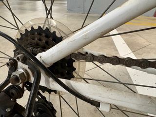 Bicicleta Rockrider Blanca y Azul