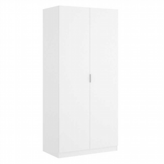 Armario 80x184x52cm 2 Puertas. Blanco Brillo