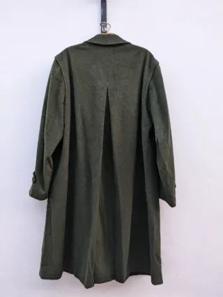 Loden Vintage Lana Vergine XXL green coat