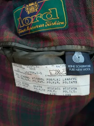 Loden Vintage Lana Vergine XXL green coat