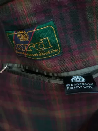 Loden Vintage Lana Vergine XXL green coat