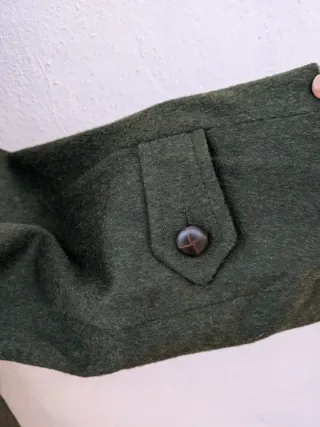 Loden Vintage Lana Vergine XXL green coat