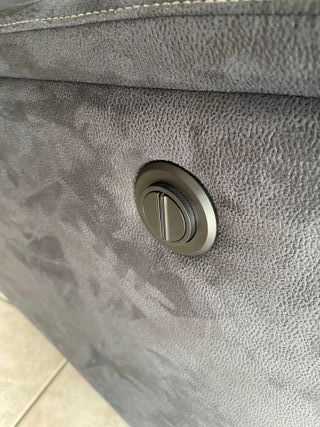 Poltrona relax elettrica tessuto nabuk