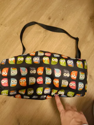 Bolso organizador cochecito bebe y neceser buhos