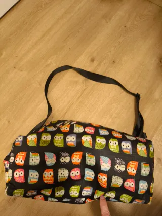 Bolso organizador cochecito bebe y neceser buhos