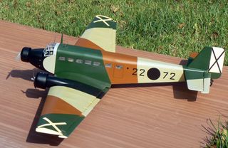 PLANOS EN PAPEL (4) DE AVION JUNKERS JU-52