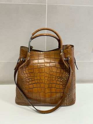 Bolso Piel Genuina Chicca Borse Made in Italy