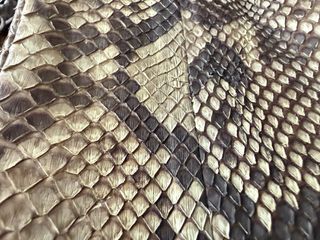 Bolso de python Beige y Marrón. Serpiente