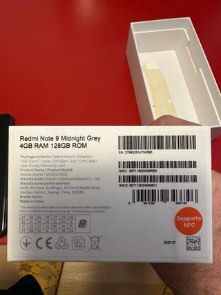 Xiaomi Redmi Note 9 Azul/Verde