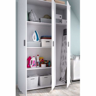 Armario Multiusos 3 Puertas. Blanco