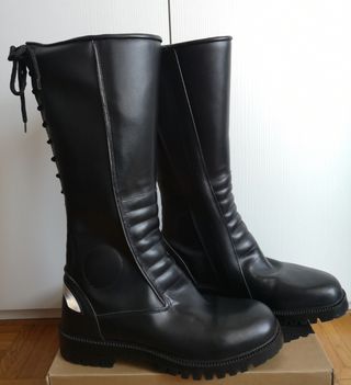 Stivali invernali da moto in pelle rinforzati