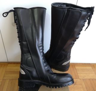 Stivali invernali da moto in pelle rinforzati