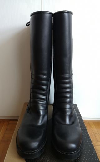 Stivali invernali da moto in pelle rinforzati