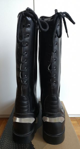 Stivali invernali da moto in pelle rinforzati