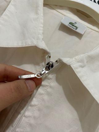 Camicia Lacoste bianca senza maniche