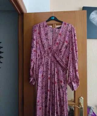 Vestido largo estampado floral