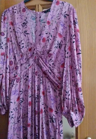 Vestido largo estampado floral