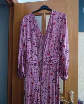 Vestido largo estampado floral