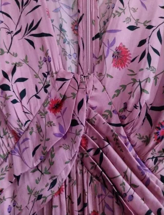 Vestido largo estampado floral