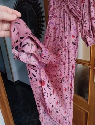 Vestido largo estampado floral