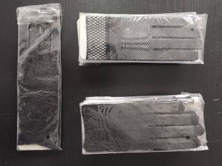 Guantes de rejilla encaje negros POR LOTE