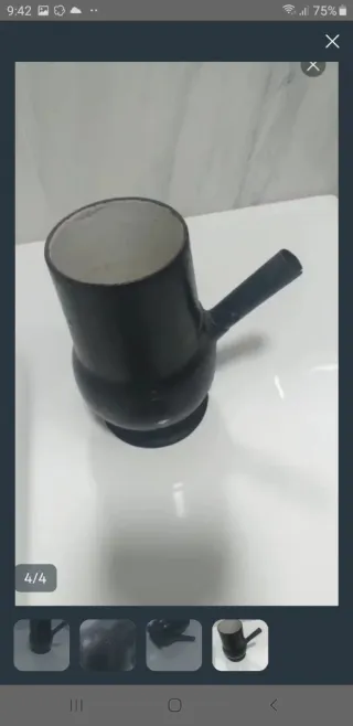 Antigua Chocolatera Osiris Hierro