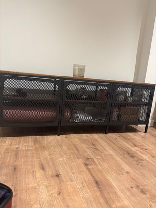 Mobile TV IKEA FJÄLLBO Nero/Legno