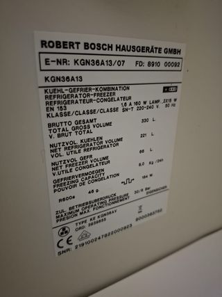 Frigorífico Combi Bosch Blanco