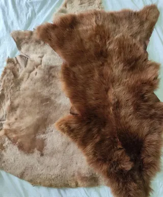 Piel de cabrito natural alfombra o confección