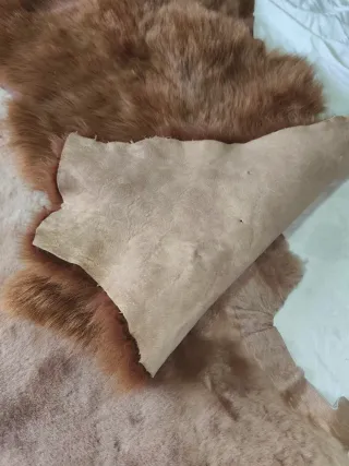 Piel de cabrito natural alfombra o confección