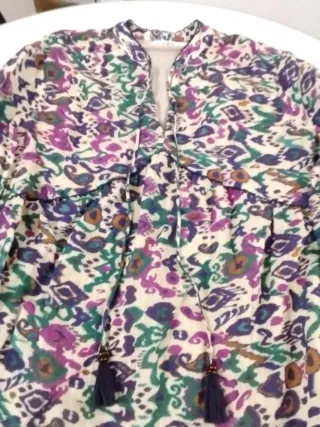 Vestido Zara estampado señora