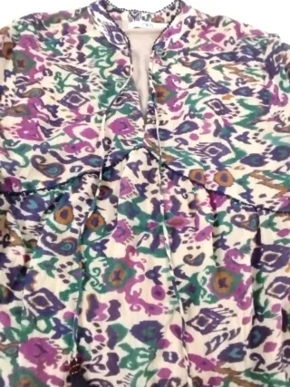 Vestido Zara estampado señora